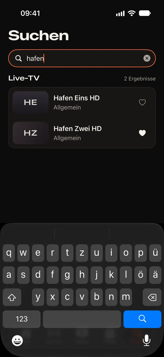 Suchergebnisse: zwei passende Sender